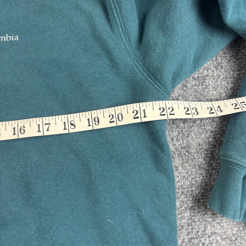 COLUMBIA Women’s Dark Teal 1/4 Zip Pullover Sweatshirt size: Large - Picture 5 of 6